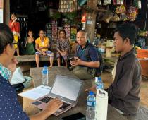 CSO Platform team engaging with community members during a field visit to Iempang District, Stung Treng Province, Cambodia, in August 2024. Photo: CSO Platform