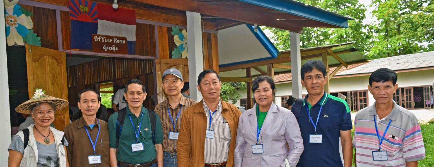 RAI2E partners at Malaria Elimination Task Force (METF) of Shoklo Malaria Research Unit (SMRU) in Kayin State, Myanmar.  Photo: UNOPS