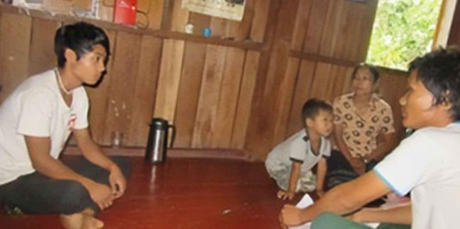 During a MAM team monitoring home visit at Ywar Thel Dho village, Hpasawng. Photo: MAM